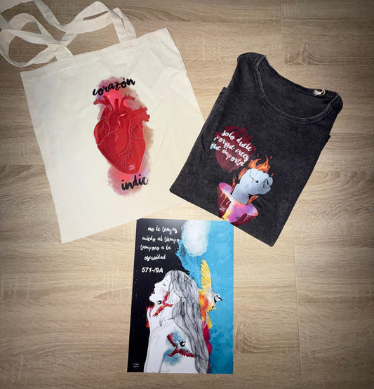 Totebag + Camiseta + Ilustración
